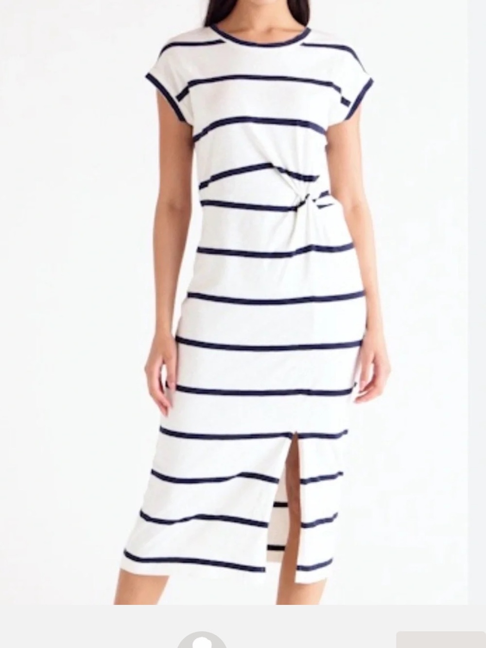 Caslon cotton dress black and white 2x